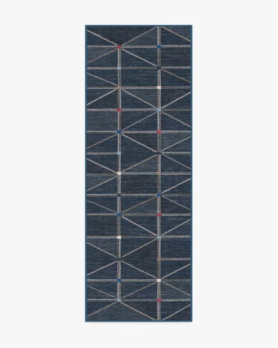 Ruggable Ulysses Navy Flatwoven Rug In Multi