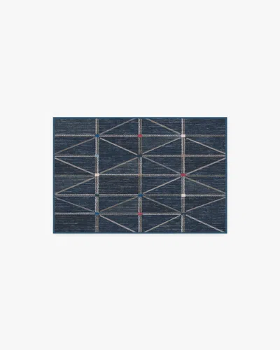 Ruggable Ulysses Navy Flatwoven Rug In Multi