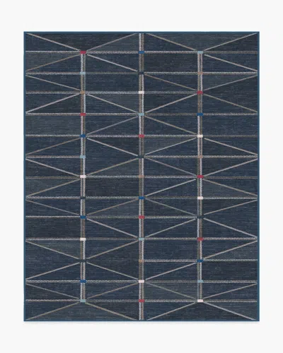 Ruggable Ulysses Navy Flatwoven Rug In Blue