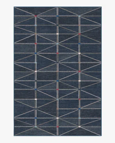 Ruggable Ulysses Navy Flatwoven Rug In Blue