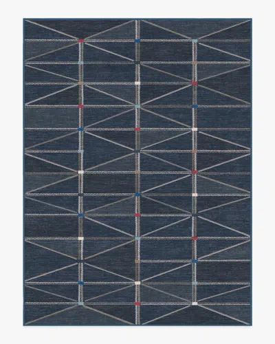 Ruggable Ulysses Navy Flatwoven Rug In Blue