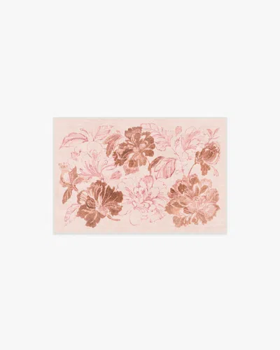 Ruggable Varda Terracotta Rose Flatwoven Rug In Pink