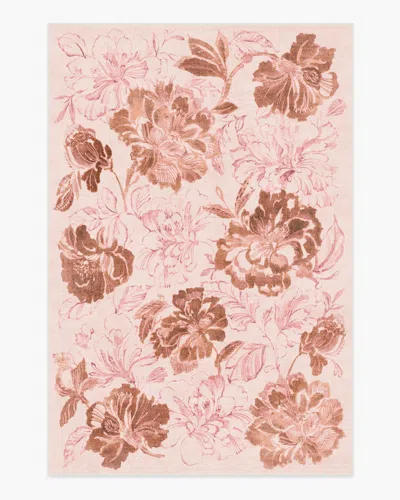 Ruggable Varda Terracotta Rose Flatwoven Rug In Pink