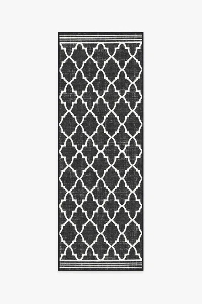 Ruggable Varia Trellis Black Outdoor Rug