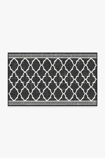 Ruggable Varia Trellis Black Outdoor Rug