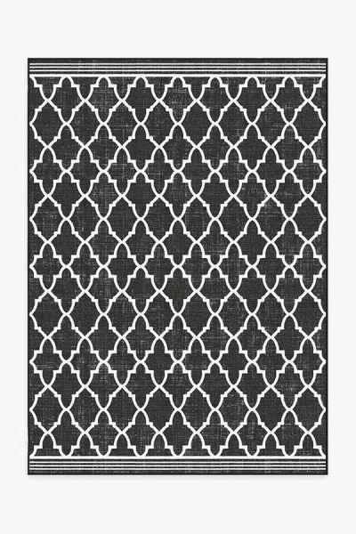 Ruggable Varia Trellis Black Outdoor Rug