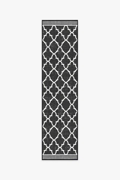 Ruggable Varia Trellis Black Outdoor Rug
