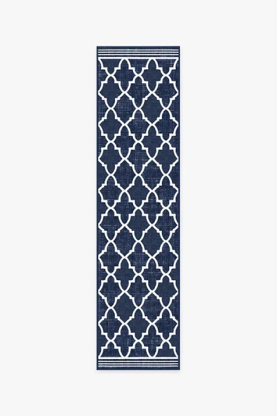 Ruggable Varia Trellis Royal Blue Outdoor Rug