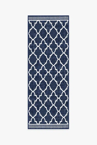 Ruggable Varia Trellis Royal Blue Outdoor Rug