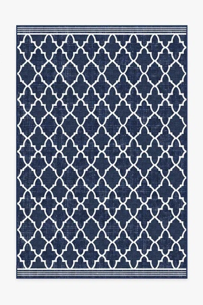 Ruggable Varia Trellis Royal Blue Outdoor Rug