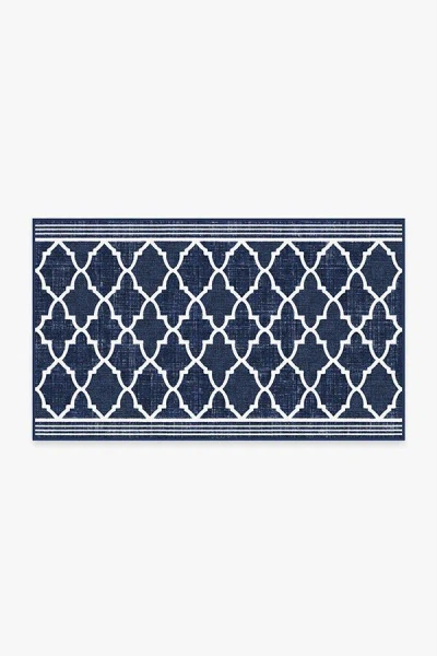 Ruggable Varia Trellis Royal Blue Outdoor Rug