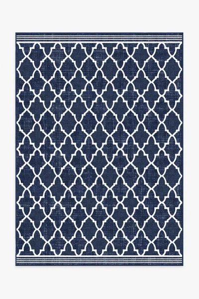 Ruggable Varia Trellis Royal Blue Outdoor Rug