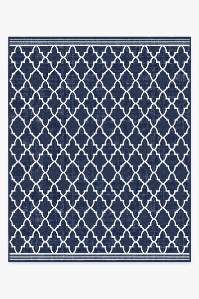Ruggable Varia Trellis Royal Blue Outdoor Rug