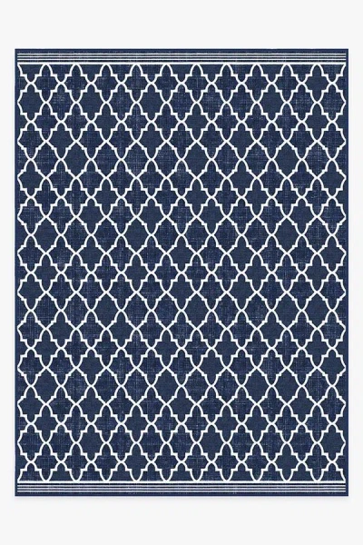Ruggable Varia Trellis Royal Blue Outdoor Rug