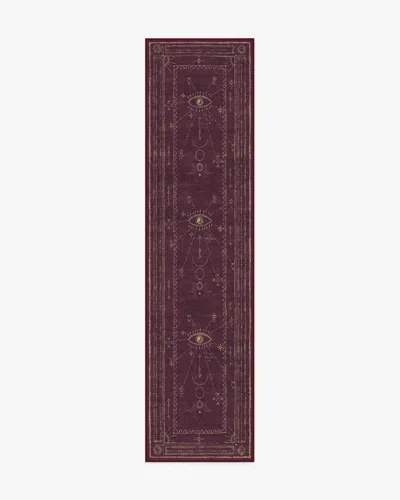 Ruggable Velith Burgundy Flatwoven Rug In Purple