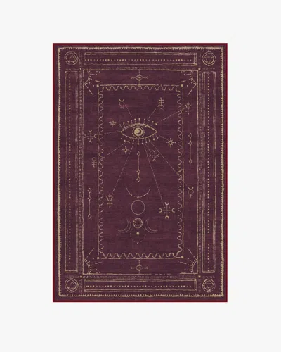 Ruggable Velith Burgundy Flatwoven Rug In Purple