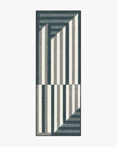 Ruggable Venn Charcoal Flatwoven Rug In Gray