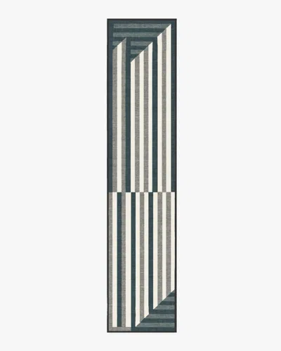 Ruggable Venn Charcoal Flatwoven Rug In Gray
