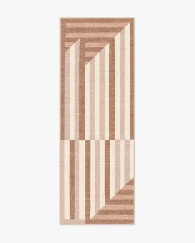 Ruggable Venn Soft Brown Flatwoven Rug