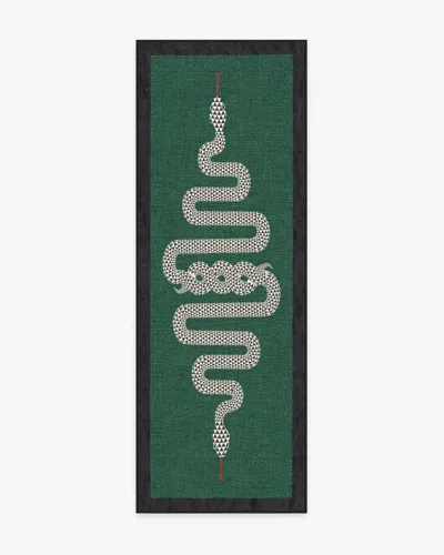Ruggable Venom Emerald Flatwoven Rug By Jonathan Adler In Green