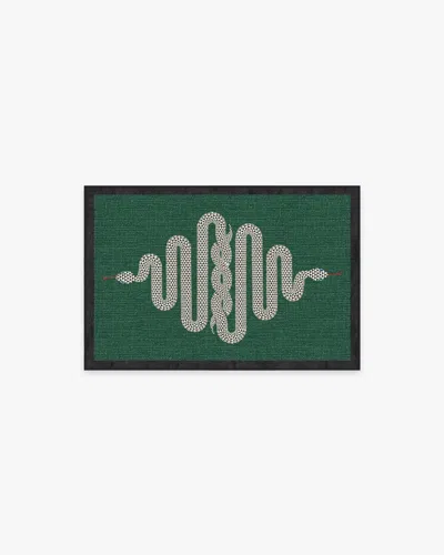 Ruggable Venom Emerald Flatwoven Rug By Jonathan Adler In Green