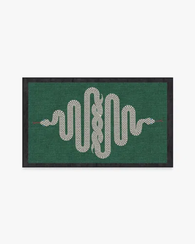 Ruggable Venom Emerald Flatwoven Rug By Jonathan Adler In Green