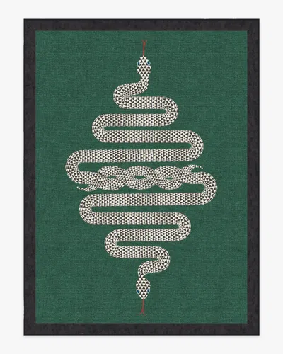 Ruggable Venom Emerald Flatwoven Rug By Jonathan Adler In Green