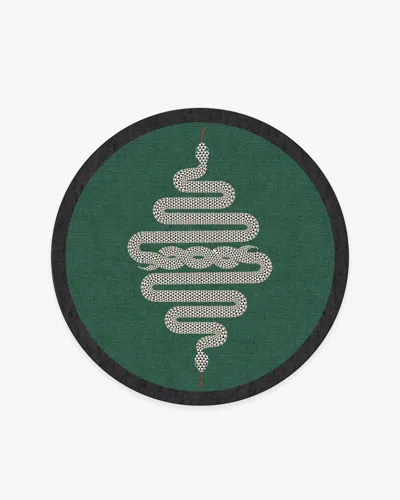 Ruggable Venom Emerald Flatwoven Rug By Jonathan Adler In Green