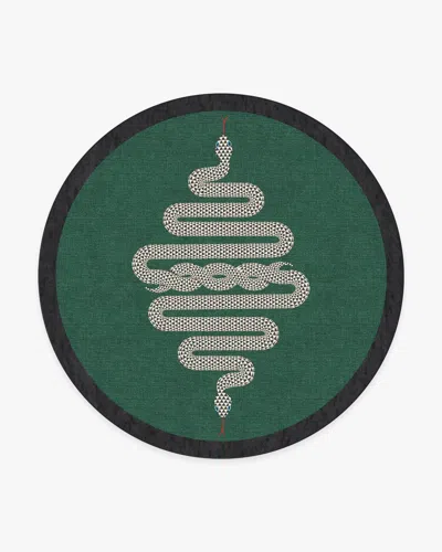 Ruggable Venom Emerald Flatwoven Rug By Jonathan Adler In Green
