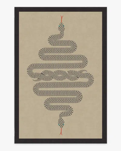 Ruggable Venom Neutral Flatwoven Rug By Jonathan Adler In Brown