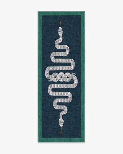 Ruggable Venom Sapphire Flatwoven Rug By Jonathan Adler In Multi