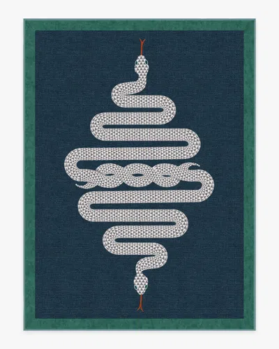 Ruggable Venom Sapphire Flatwoven Rug By Jonathan Adler In Blue