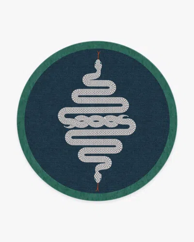 Ruggable Venom Sapphire Flatwoven Rug By Jonathan Adler In Blue
