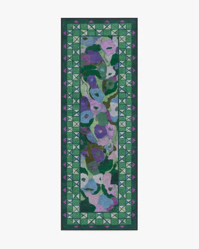 Ruggable Vera Green & Plum Flatwoven Rug By Jungalow