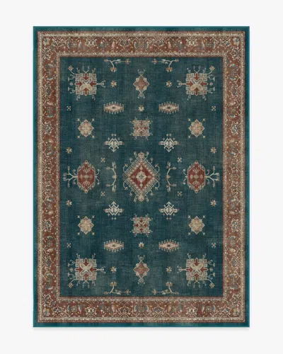 Ruggable Verena Teal Blue Flatwoven Rug