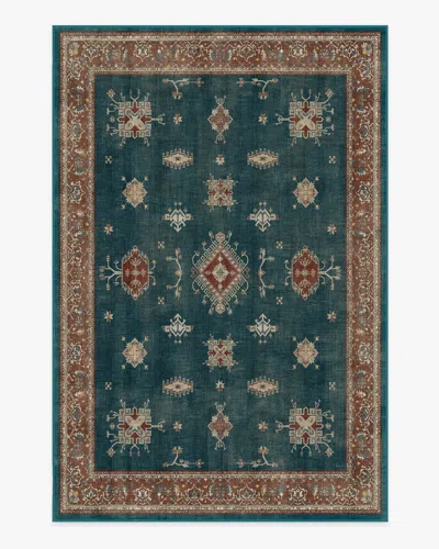 Ruggable Verena Teal Blue Flatwoven Rug