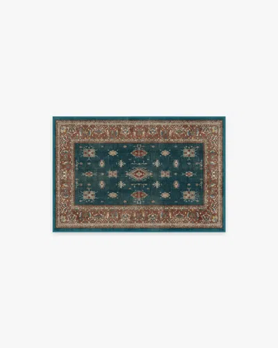 Ruggable Verena Teal Blue Flatwoven Rug