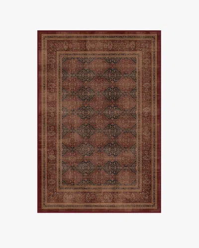 Ruggable Vesper Amber Red Flatwoven Rug In Brown