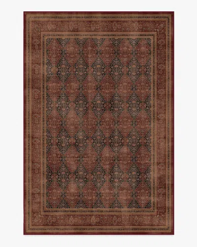 Ruggable Vesper Amber Red Flatwoven Rug In Brown