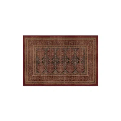 Ruggable Vesper Amber Red Washable 2-piece Rug And Pad System In Brown