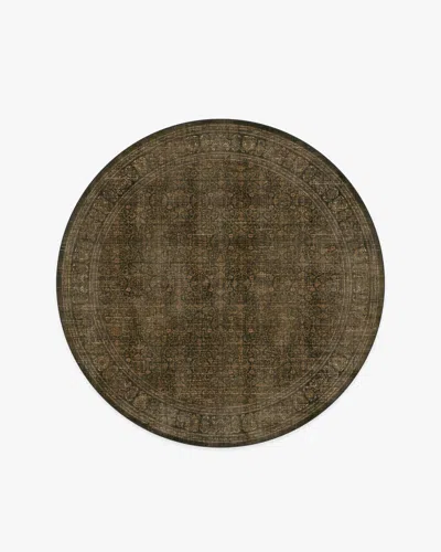 Ruggable Vesper Olive & Gold Flatwoven Rug In Brown