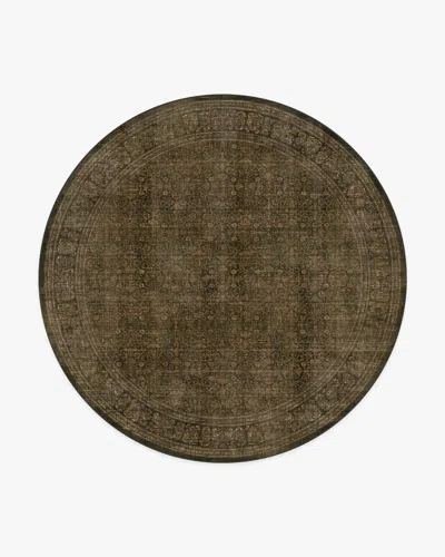 Ruggable Vesper Olive & Gold Flatwoven Rug In Brown