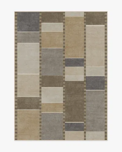 Ruggable Vienna Beige & Stone Flatwoven Rug By Michael Michalsky In Brown