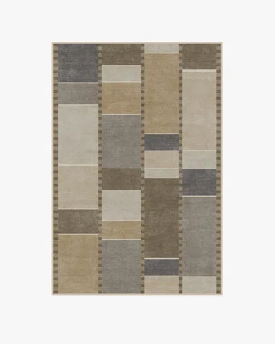 Ruggable Vienna Beige & Stone Flatwoven Rug By Michael Michalsky In Brown