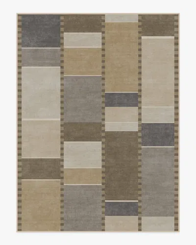 Ruggable Vienna Beige & Stone Flatwoven Rug By Michael Michalsky In Brown