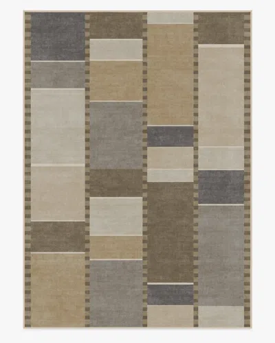 Ruggable Vienna Beige & Stone Flatwoven Rug By Michael Michalsky In Brown
