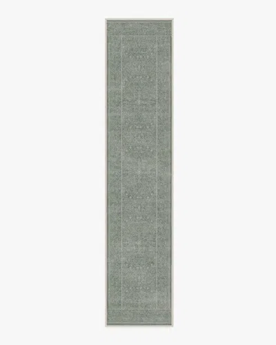 Ruggable Walthamstow Sage Green Flatwoven Rug By Morris & Co. In Gray