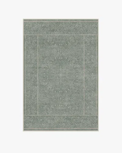 Ruggable Walthamstow Sage Green Flatwoven Rug By Morris & Co. In Gray