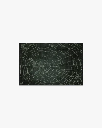 Ruggable Web Soft Black Flatwoven Rug