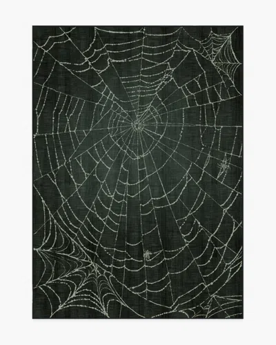 Ruggable Web Soft Black Flatwoven Rug
